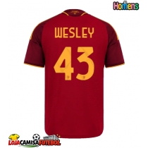 Camisa de Futebol AS Roma Wesley Franca #43 Equipamento Principal 2026-27 Manga Curta
